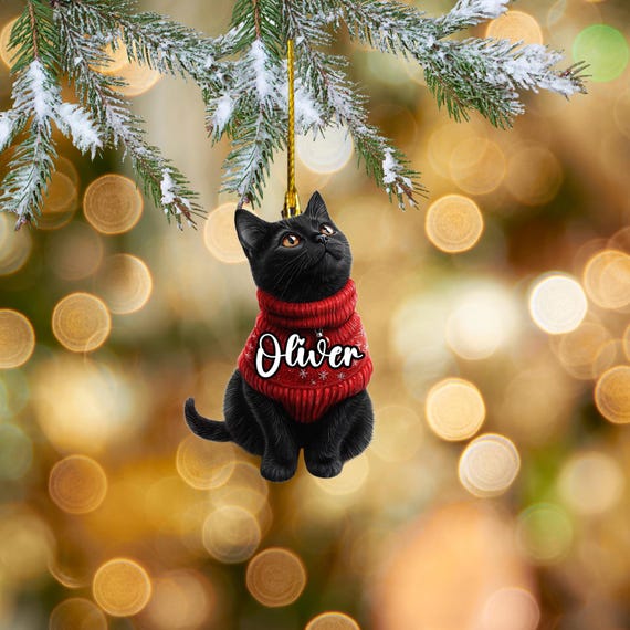 アスティエ　クリスマスオーナメント　猫 アスティエのクリスマスオーナメント : ちりめん戯縫