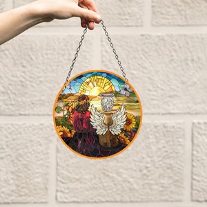 Personalized Mom Memorial Suncatcher: Custom Acrylic Window Art