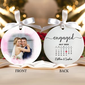 Décoration photo de fiançailles personnalisée : cadeau souvenir en porcelaine