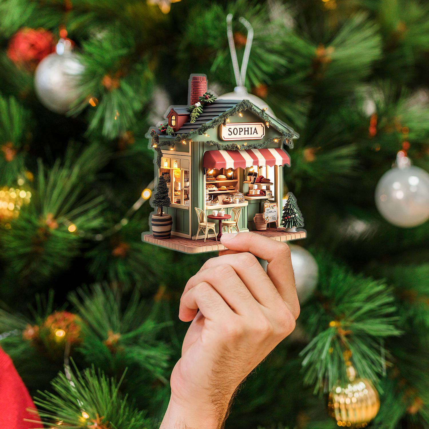 パーソナライズされたコーヒーショップのオーナメント：アクリル製読書