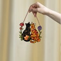 Personalized Cat Window Hanging: Acrylic Poppy Flower Decor product logo