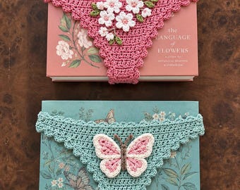 BookTok Viral Crochet Bookmark, Funny Book Thong for Readers, Handmade Panty Bookmark, Cute Book Lover Gift