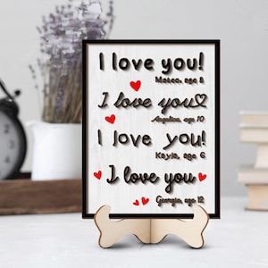 Custom Handwriting Sign: Personalized Grandparent Gift