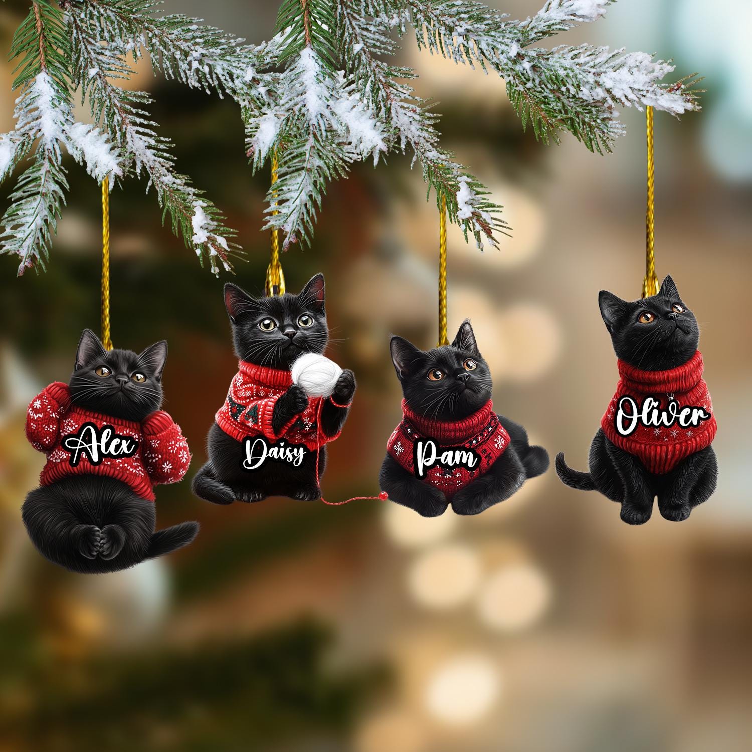 * black cat ornament ୨୧* 黒猫さん クリップ （a） black cat ornament ୨୧* 黒猫さん クリップ （b）