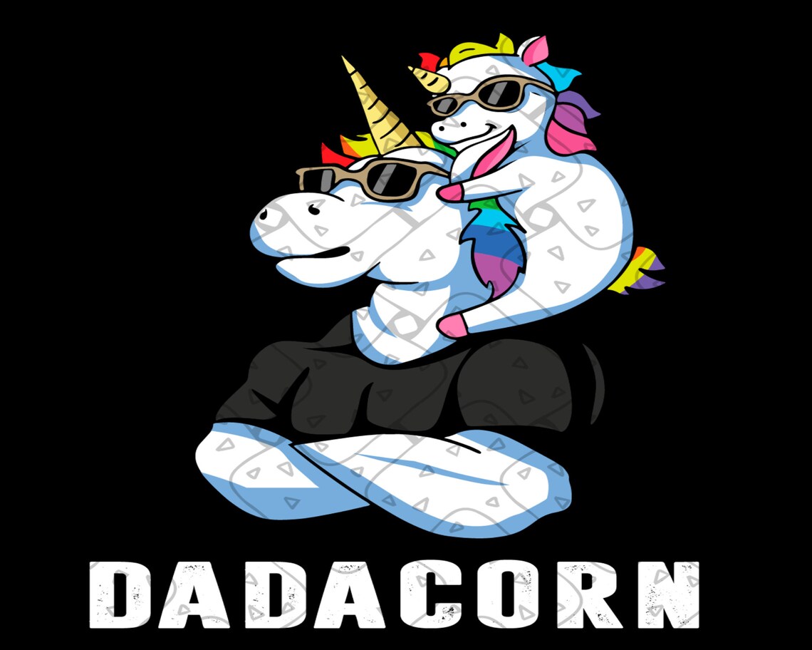 Download Dadacorn Unicorn Dad and Baby svg Trending svg Family svg ...