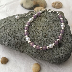 Purple Pearl Bracelet