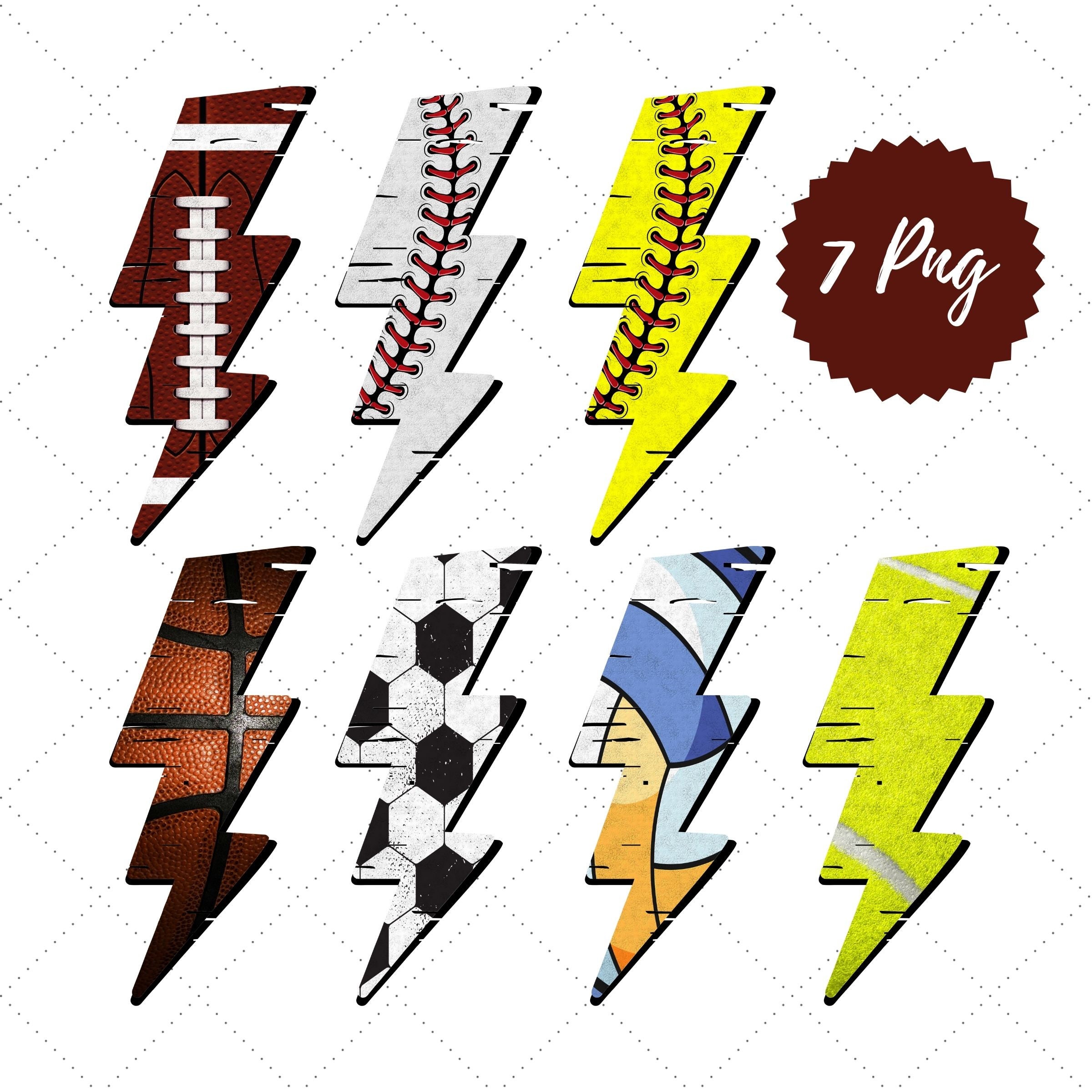 Sports Lightning Bolt Png Etsy