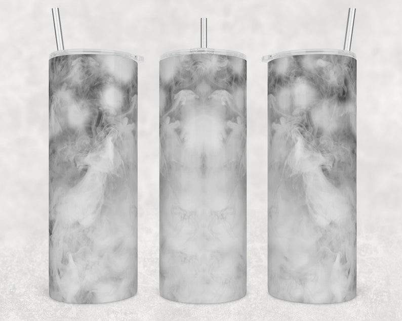 White Smoke Tumbler Wrap 20oz Skinny Tumbler Png Swirly Etsy New Zealand