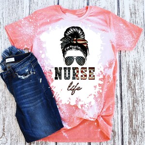 Nurse Life PNG Messy Bun Digital Download Sublimation - Etsy