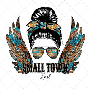 Small Town Girl Png, Western Digital Download, Sublimation Designs Downloads