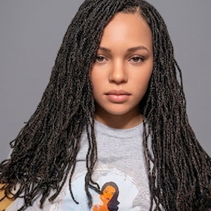 Peluca Microloc hecha a mano / Peluca estilo Sisterlocks de ganchillo, estilo protector para la pérdida de cabello