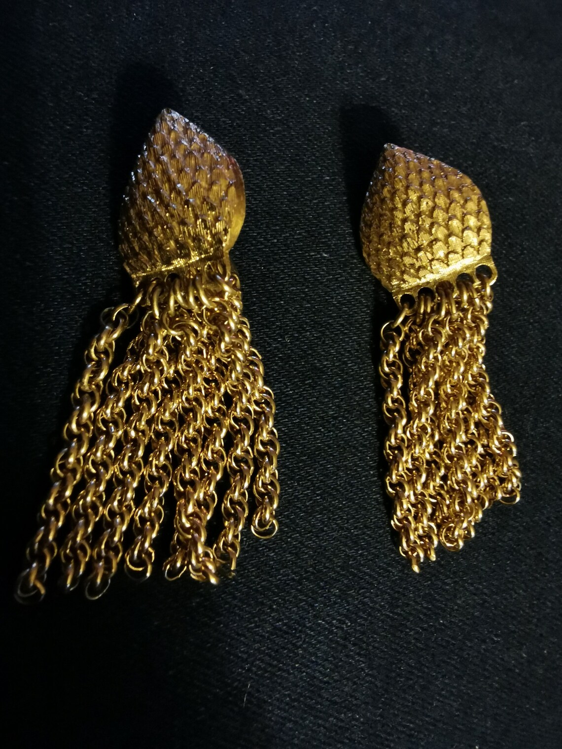 costume jewellery gold tone twisted rope necklace with Etsy