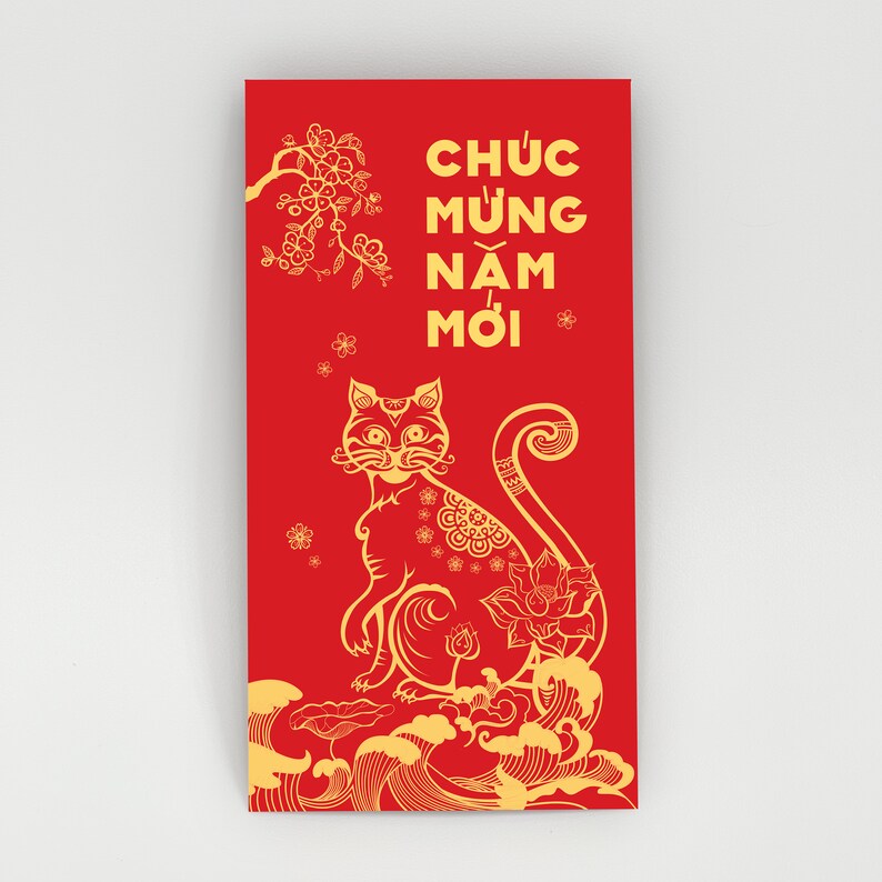 Red Envelope Bao Lì Xì for Vietnamese Lunar New Year / Tết 1 Etsy