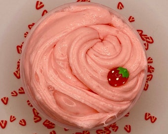 Strawberry Milk- Thick Slime- Scented Strawberry