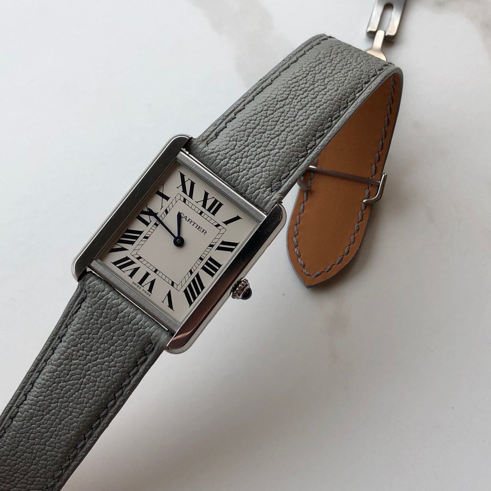 Handmade strap for Cartier Tank Solo Ronde Solo Francaise Etsy