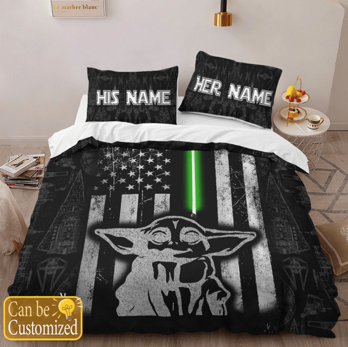 Baby Yoda The Mandalorian Bedding Set 3D Home Textile Quality Etsy