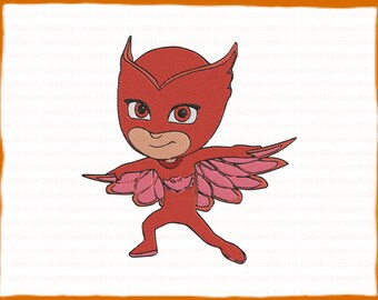 Instant Download Owlette Pj Masks Applique 03 Embroidery Design