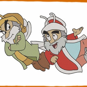 Doli And King Eidilleg The Black Cauldron Filled Embroidery Design - Instant Download