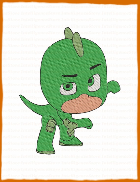 Gekko PJ Masks Fill Embroidery Design 2 Instant Download | Etsy