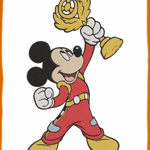 Mickey And The Roadster Racers Fill Embroidery Design 2 - Instant Download