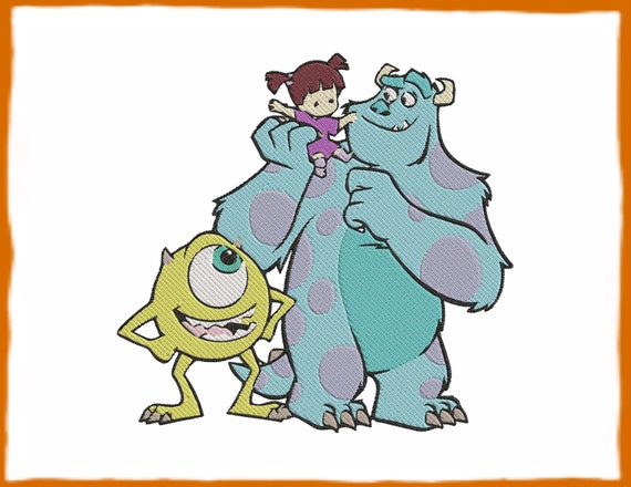 Mike Wazowski y Boo con James P Sullivan Monsters Inc diseño - Etsy España