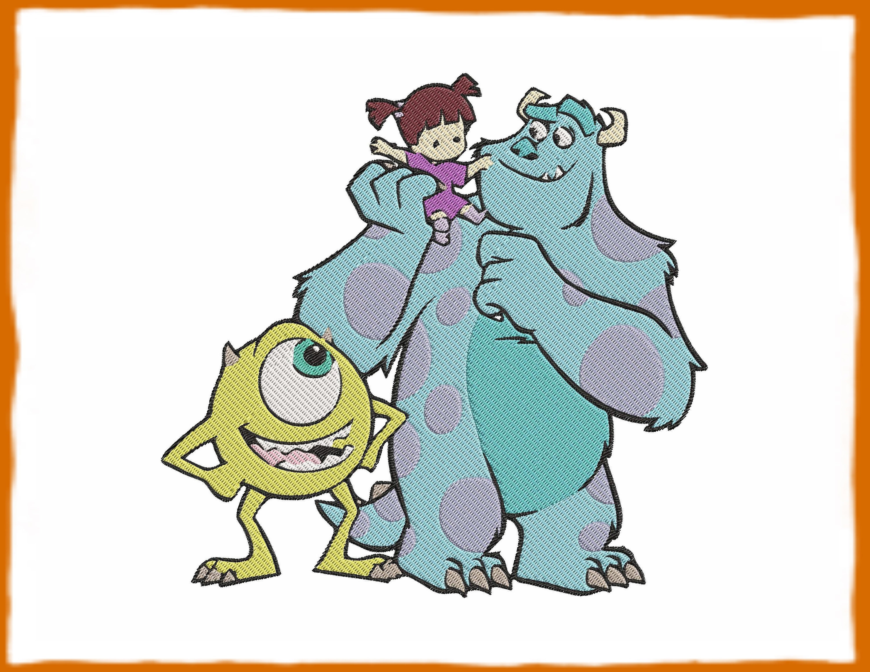 Mike Wazowski And James P Sullivan And Boo Dibujos Para Colorear My ...