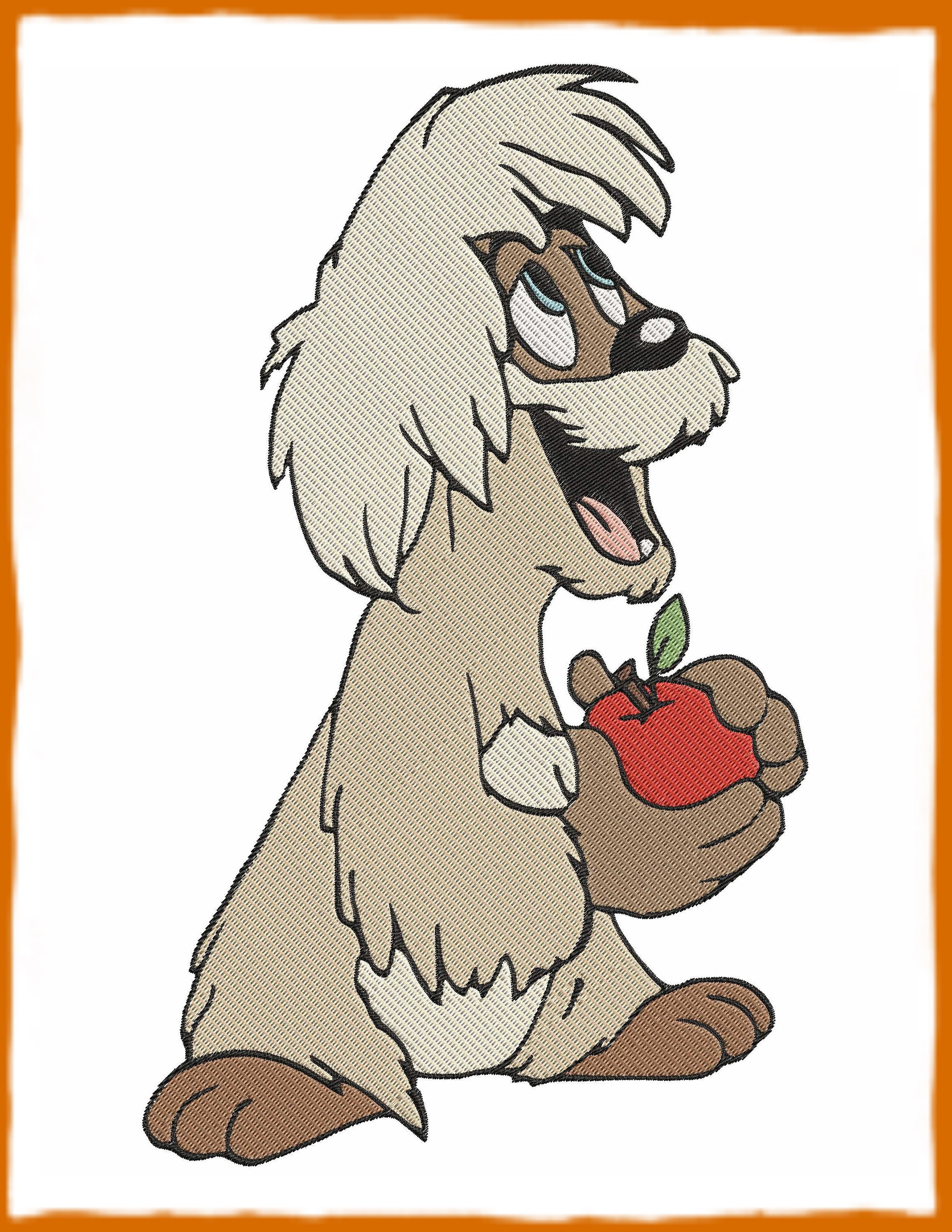 Gurgi the Black Cauldron Filled Embroidery Design 1 Instant Download Etsy