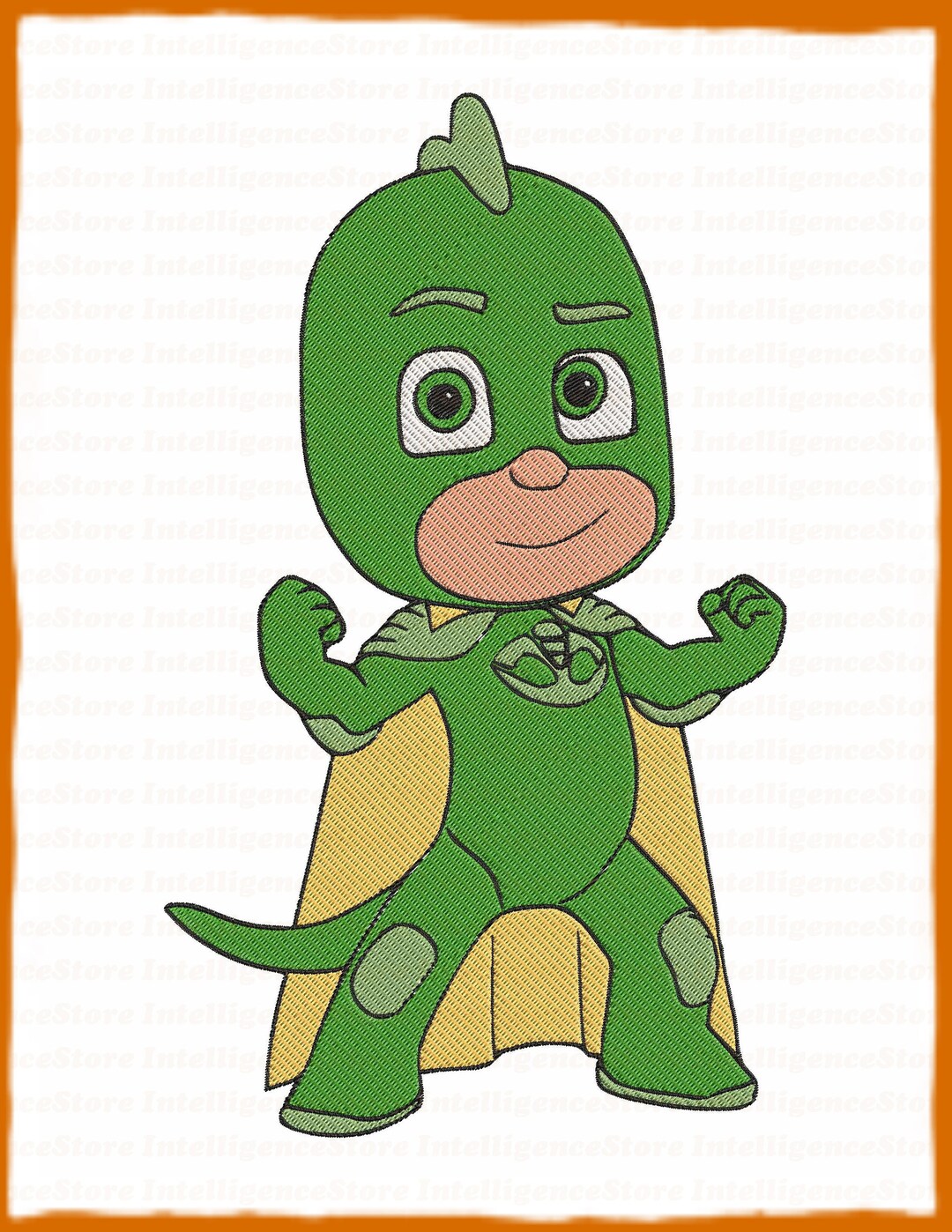 Gekko PJ Masks Fill Embroidery Design 1 - Instant Download - Etsy