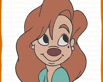Roxanne Goof Troop Fill Embroidery Design 2 - Instant Download