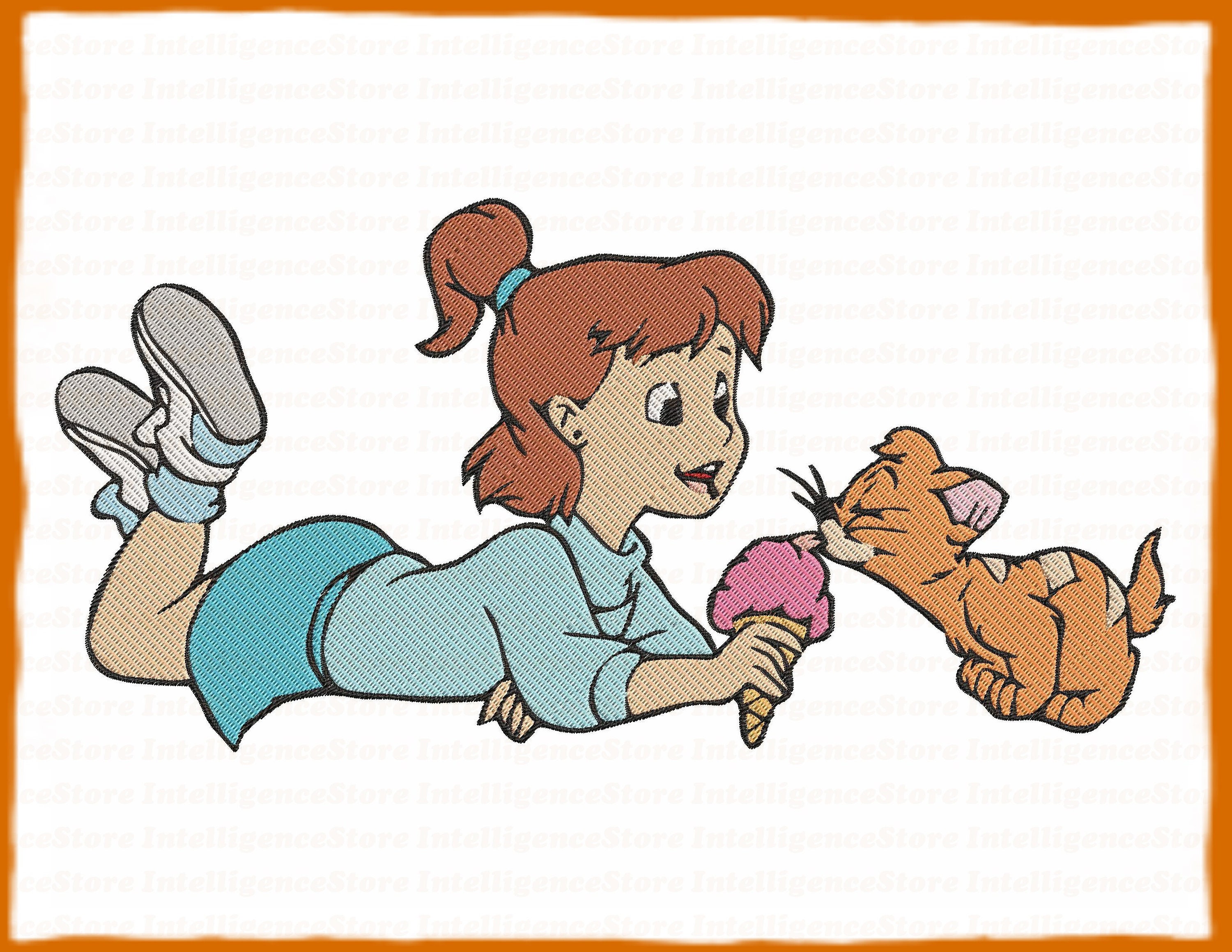 Oliver and Jenny Foxworth Oliver and Company Filled Embroidery Design 2  Instant Download - Etsy