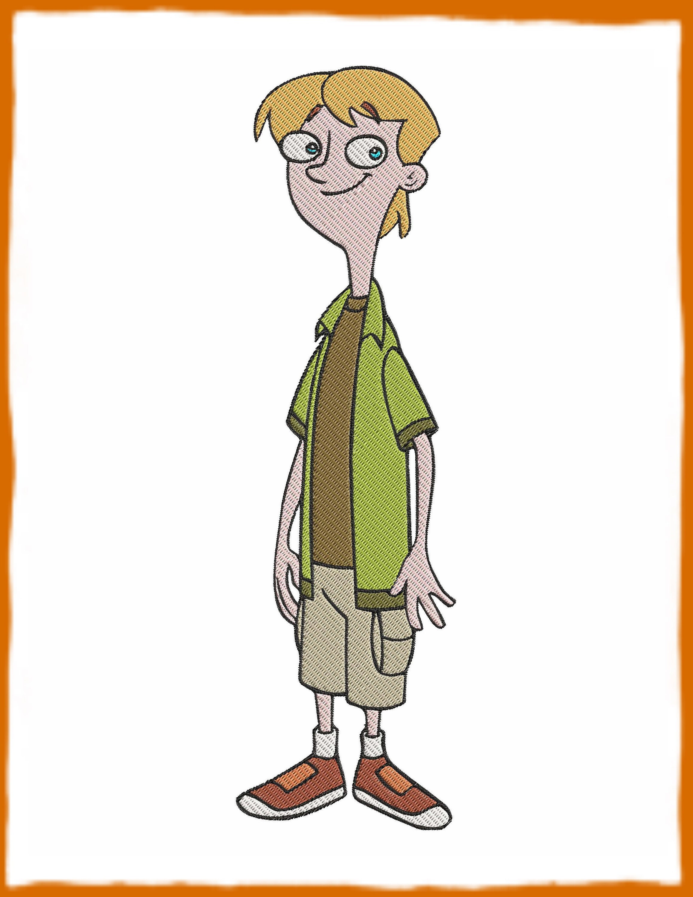 Jeremy Johnson Phineas and Ferb Fill Embroidery Design Etsy