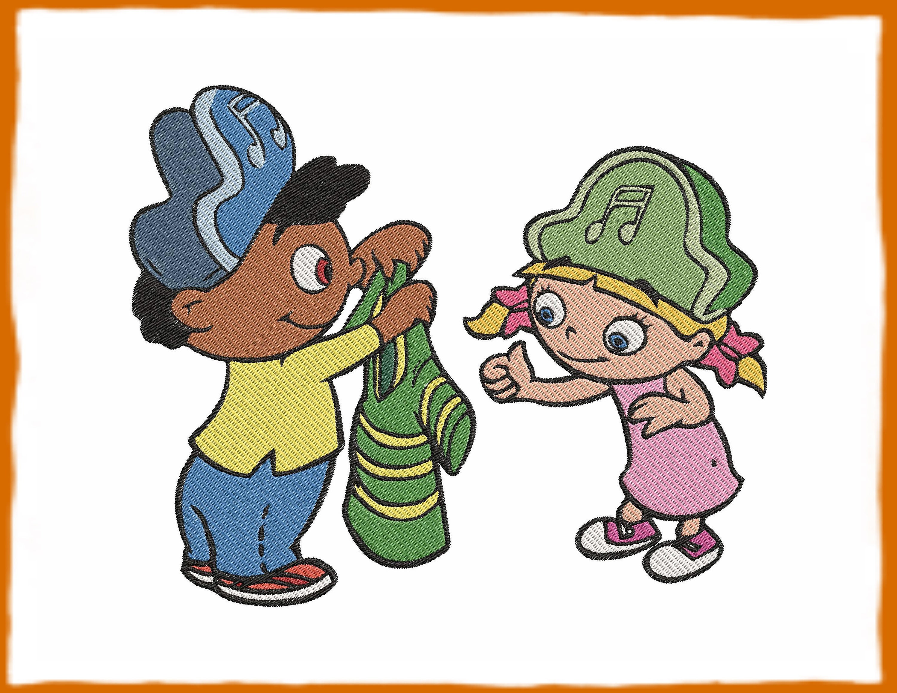 Annie and Quincy Little Einsteins Fill Embroidery Design Etsy UK