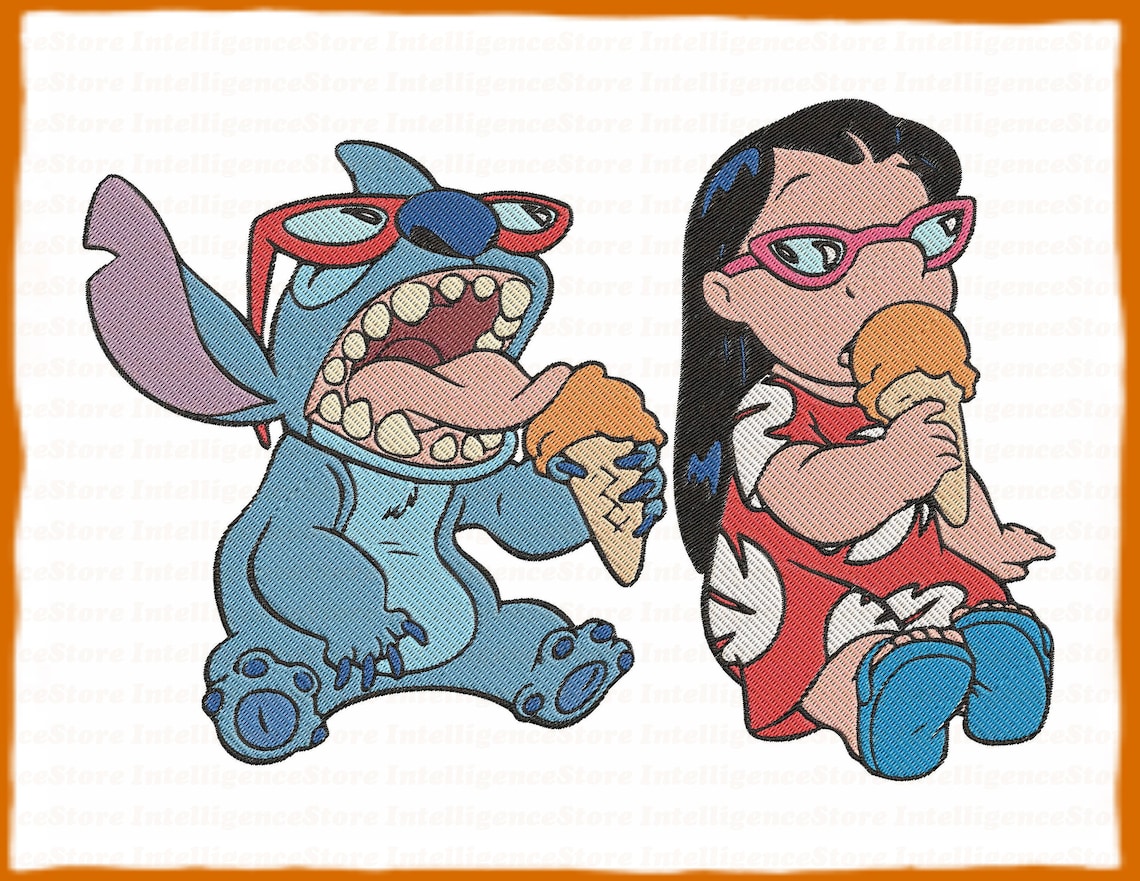 Lilo and stitch filled embroidery design 19 instant download  etsy Lilo and stitch filled embroidery design 19 instant download  etsy