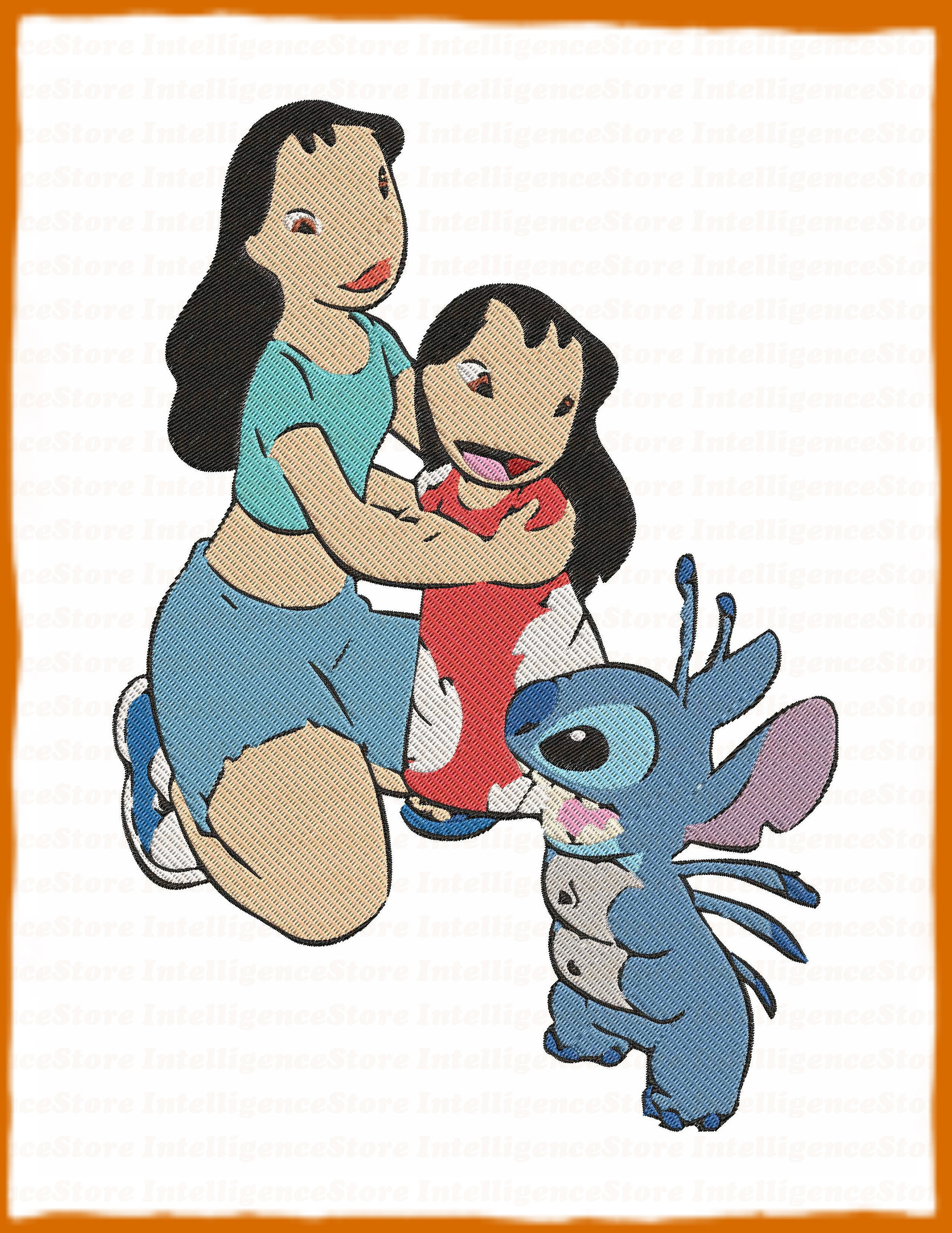 Lilo and stitch filled embroidery design 24 instant download  etsy Lilo and stitch filled embroidery design 24 instant download  etsy