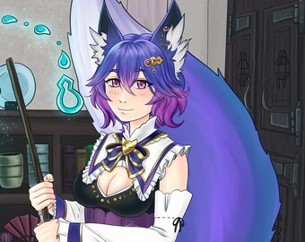 Anime Style Character Commission Digital Painting (DnD, FFXIV, OC's)