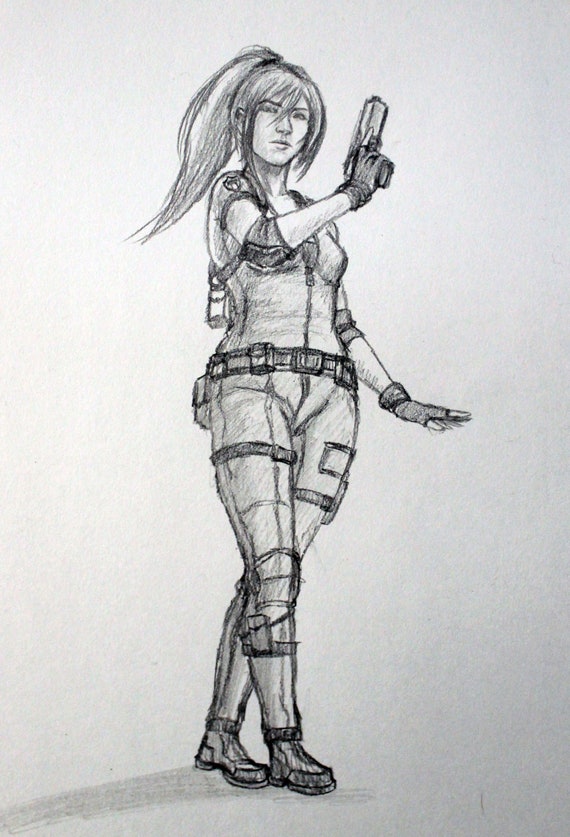 Anime Character Commission Pencil Sketch - Etsy UK