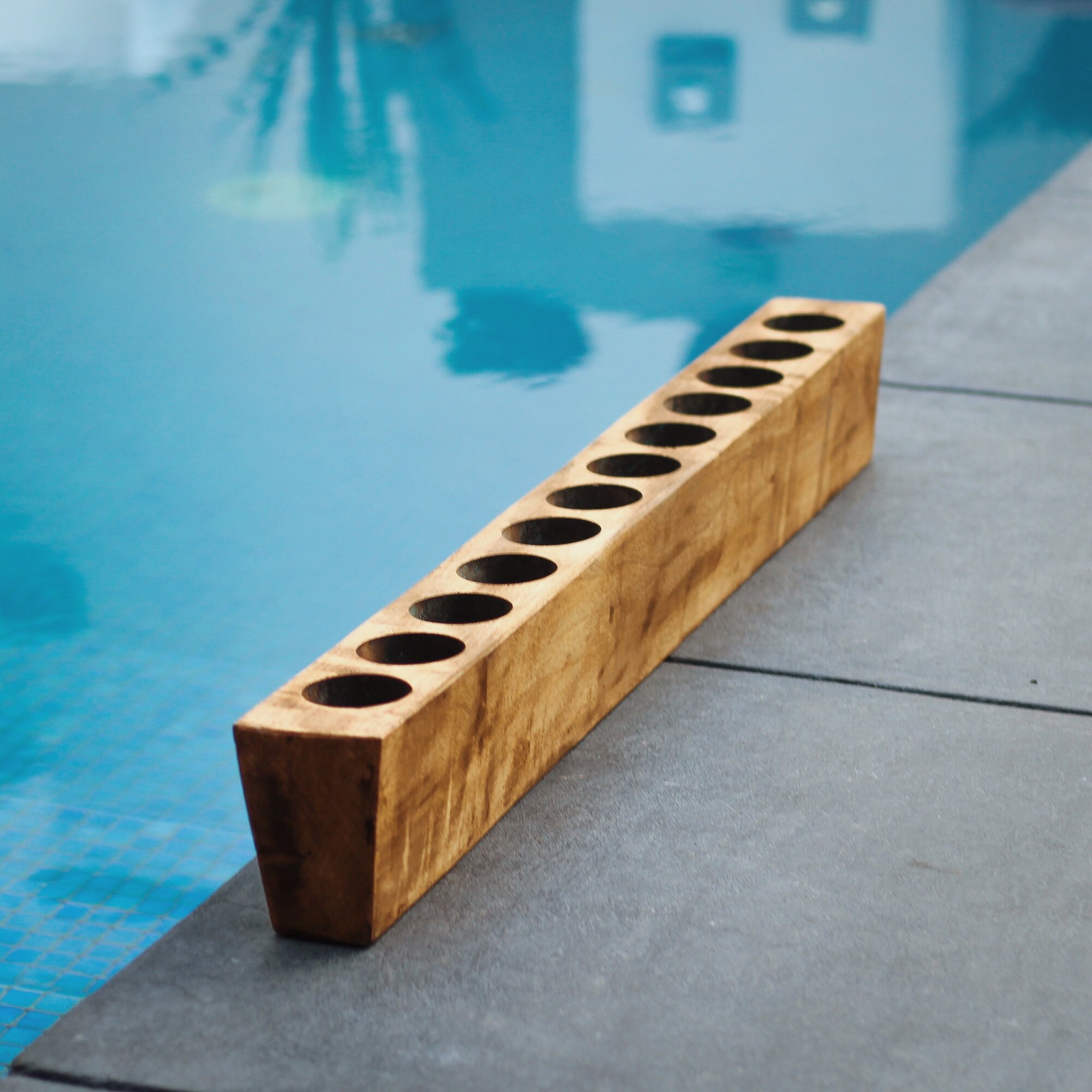 Vintage Handcrafted Wood Sugar Mold 6 Hole Etsy