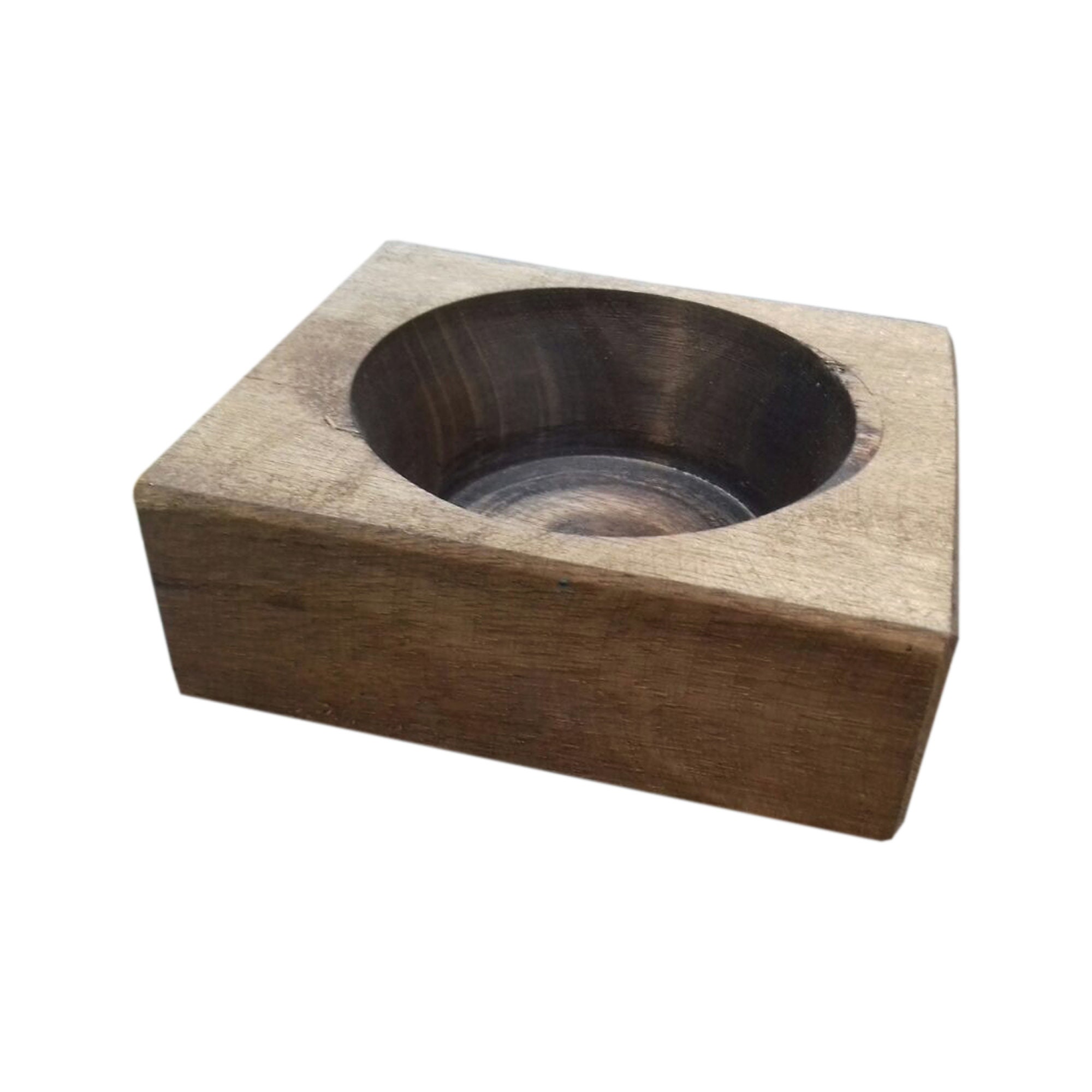 Vintage Handcrafted Wood Cheese Mold 1 Hole Etsy