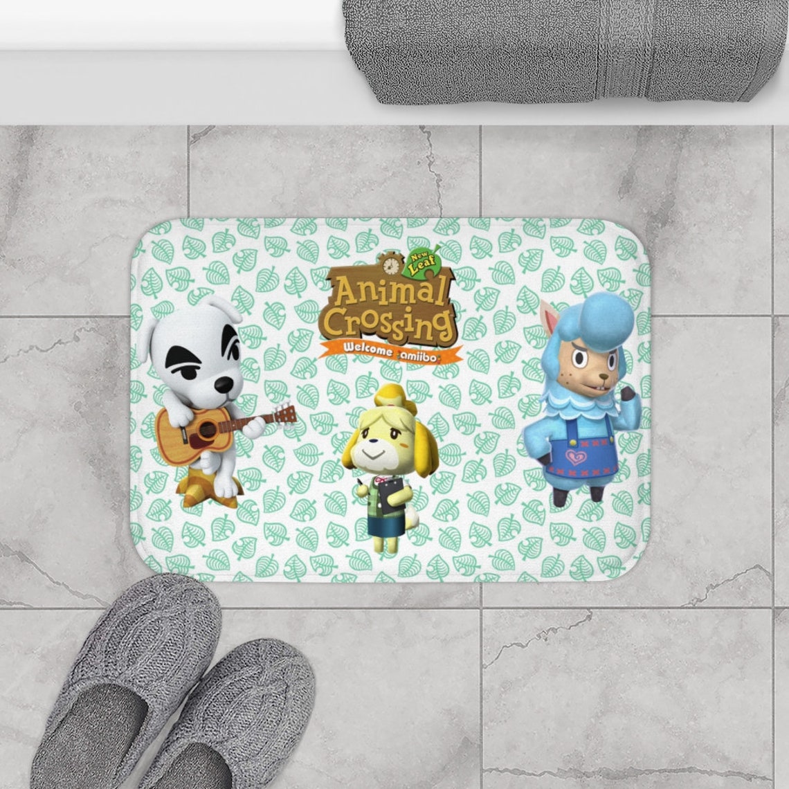 Animal Crossing Bath Mats / Animal Crossing Bath Mat 2 Etsy