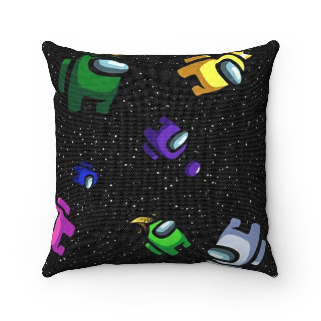 Among Us Spun Polyester Square Pillow 4 / Among Us Spun Etsy