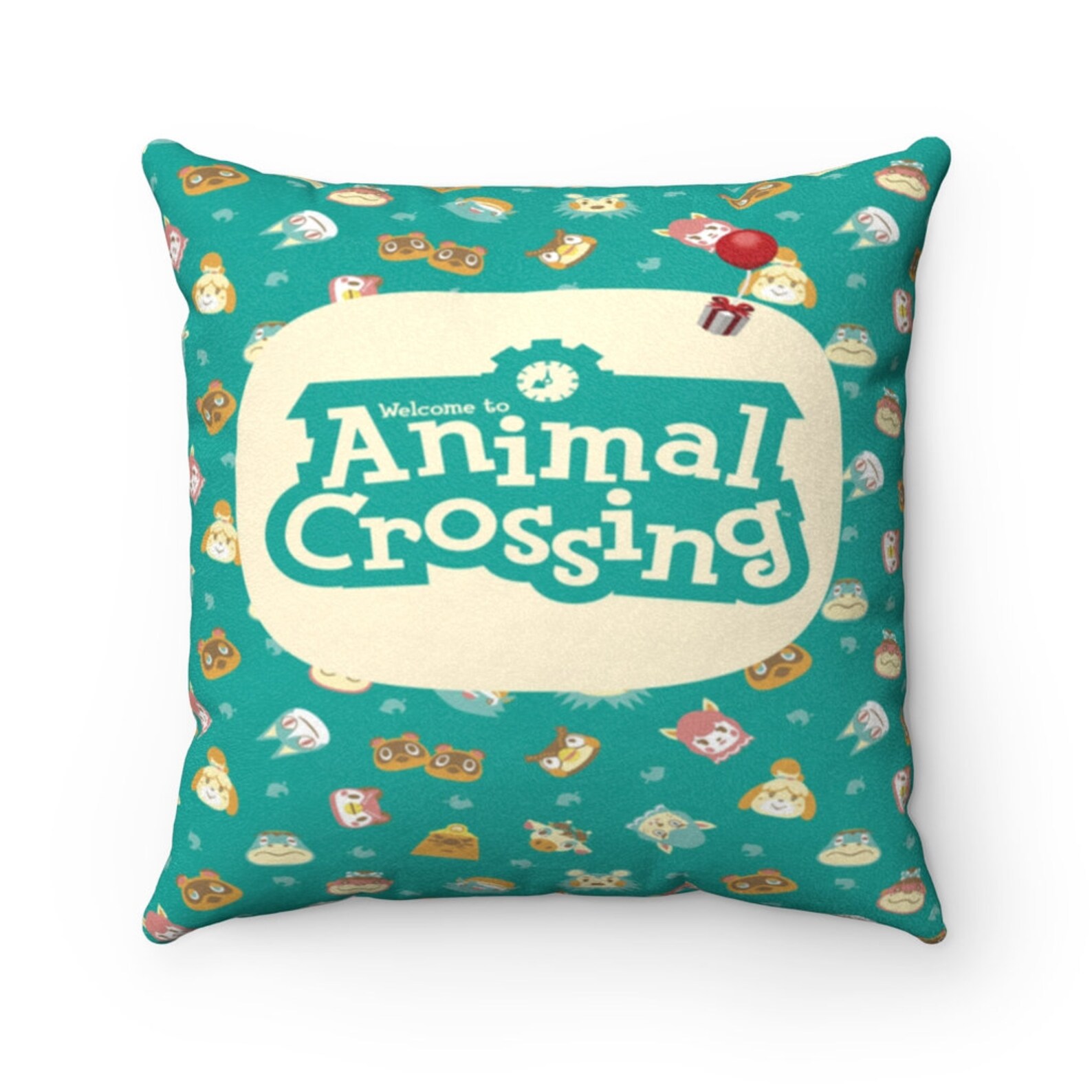 Animal Crossing Pillows / Animal Crossing Faux Suede Square Etsy