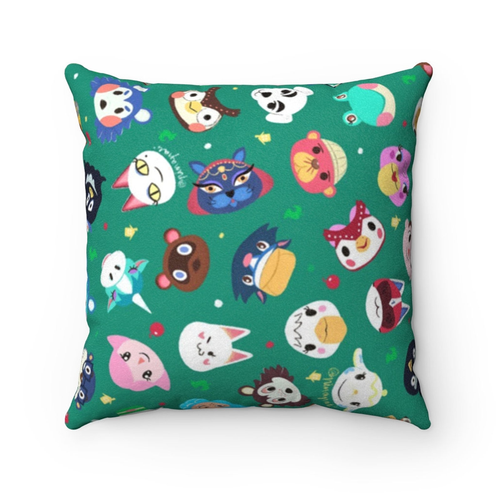 Animal Crossing Pillows / Animal Crossing Faux Suede Square Etsy