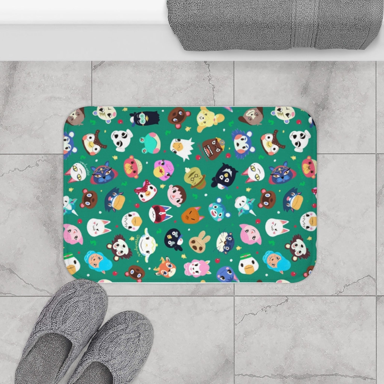 Animal Crossing Bath Mats / Animal Crossing Bath Mat 10 Etsy