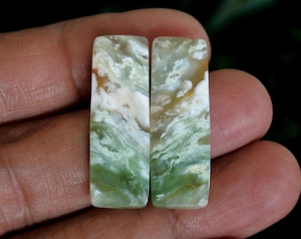 Chrysoprase Earring Pair