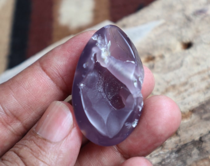 Unique Shape Purple Chalcedony
