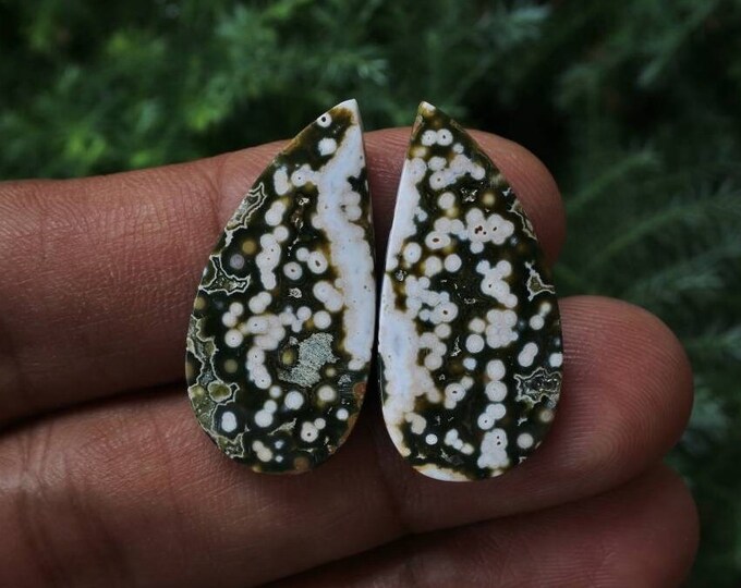 Java River Jasper Earring Pair