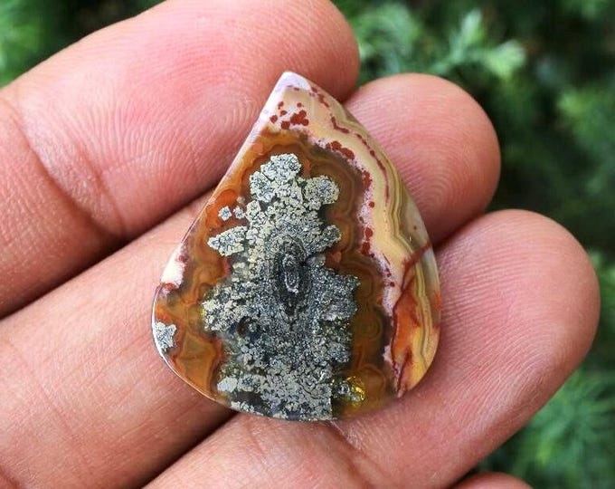 Unique Shape Marcasite Agate