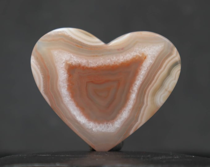 Banded Agate Heart Shape