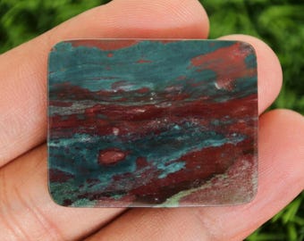 Jaspe de Java multicolor, color naranja, ágata con encaje loco, curación con cristales, piedra preciosa azul, joyería con piedras preciosas, piedra preciosa de diamante