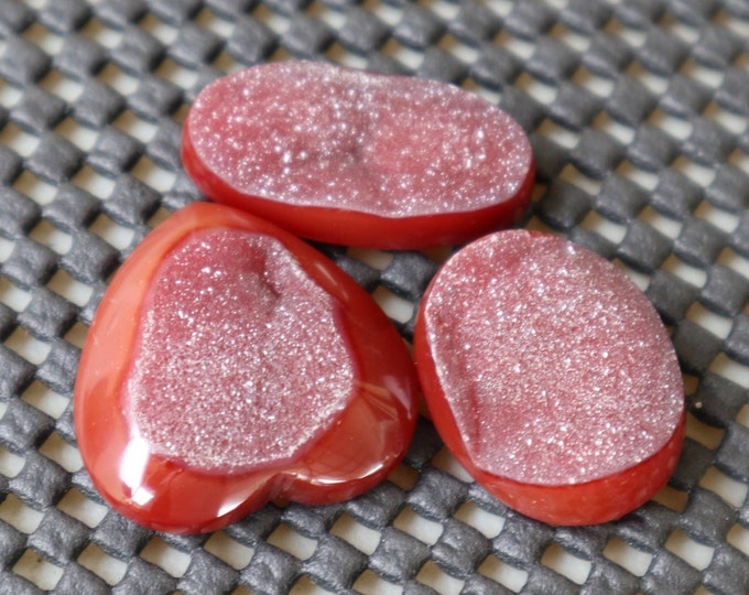 Red Druzy Agate